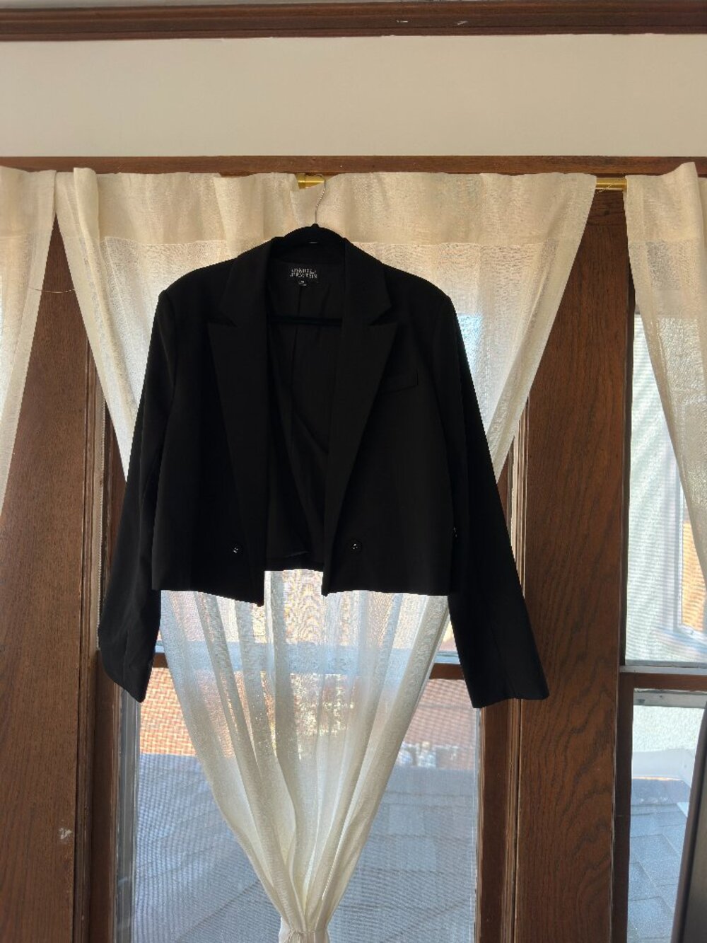 Danielle Bernstein Cropped Black Blazer